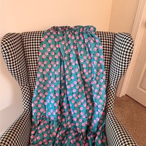 SHEIN Teal and Pink Floral Maxi Skirt
